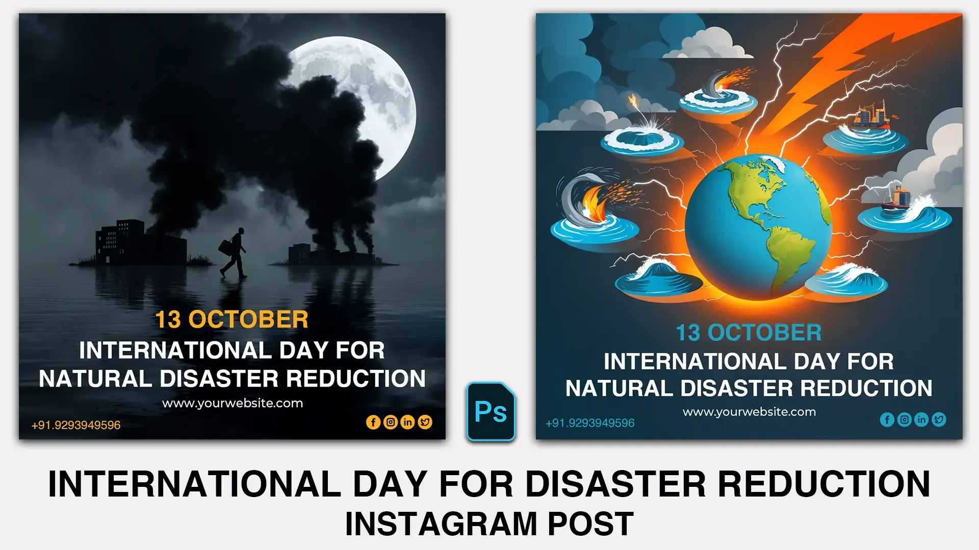 International Day for Disaster Reduction Instagram Post image